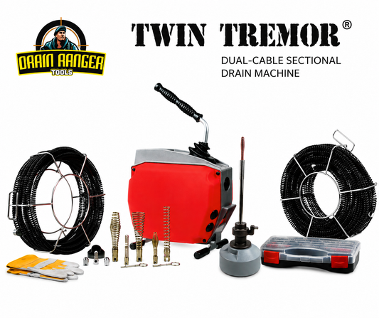 Twin Tremor® Dual-Cable Sectional Drain Machine