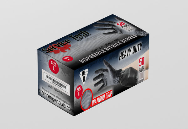 Diamond-Grip Nitrile Gloves
